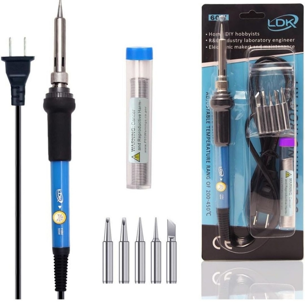 LDK Soldering Iron Kit Electric 60W  Adjustable Temperature for Jewelry Making